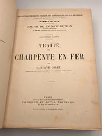 Traité de Charpente en Fer