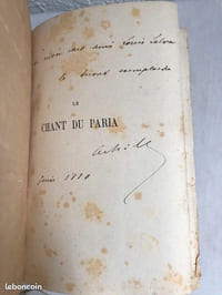 Le chant du Paria E.O. Sur Chine + Envoi