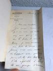 Notes d'un journaliste E.O. + Lettre autographe 1887