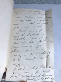 Notes d'un journaliste E.O. + Lettre autographe 1887