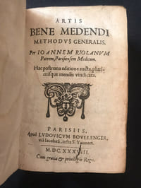 Artis Bene Medendi Methodus Generalis & Particularis 1638 