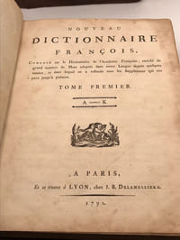 Nouveau Dictionnaire François 2/2 Contrefaçon enrichie Académie française