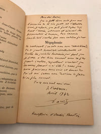 Mégaphonie E.O. + bel envoi intime André Martin "tu es mon seul ami vrai"