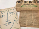 Pouvoir tout dire, po&egrave;mes - illustr&eacute;s par Fran&ccedil;oise Gilot + Parce que tu es bon. Paul Eluard 