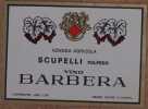 VINO BARBERA AZIENDA AGRICOLA SCUPELLI VOLPEDO<BR>. 