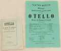 OTELLO OSSIA IL MORO DI VENEZIA MELODRAMMA IN TRE ATTI MUSICA DEL MAESTRO ROSSINI. GIOACHINO ROSSINI