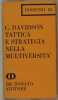 TATTICA E STRATEGIA NELLA MULTIVERSITA. CARL DAVIDSON