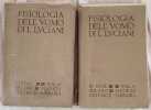 FISIOLOGIA DELL'UOMO VOLUME QUARTO CON 217 FIGURE NERE E A COLORI INTERCALATE NEL TESTO VOLUME QUINTO  CON 158 FIGURE NERE E A COLORI INTERCALATE NEL ...
