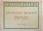 UNGARISCHE TANZE FUR KLAVIER ZU 4 HANDEN REVIDIERT VON OTTO SINGER. JOHANNES BRAHMS 
