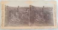 VEDUTA STEREOSCOPICA SECONDA GUERRA BOERA EVENTIDE - WHEN THE SMOKE OF BATTLE HAS CLEARED AWAY - DRIEFONTEIN S. AFRICA. 