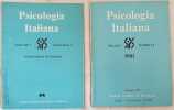 PSICOLOGIA ITALIANA  VOLUME 3 NUMERI 3-4 1981 VOLUME 7 FASCICOLO 3. 