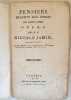 PENSIERI RELATIVI AGLI ERRORI DEI NOSTRI TEMPI. Nicolas Jamin