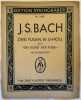 ZWEI FUGEN IN D-MOLL FUR ZWEI KLAVIERE AUS "DIE KUNST DER FUGE" . Johann Sebastian Bach (1685-1750)