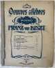 LEGENDE DE ST. FRANCOIS D'ASSISE "LA PREDICATION AUX OISEAUX". FRANZ VON LISZT