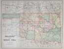 OKLAHOMA AND INDIAN TERS MAP OF THE OKLAHOMA COUNTRY IN THE INDIAN TERRITORY. George F. Cram