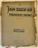 CHROMATISCHE FANTASIE  INTERPRETIRT VON FERRUCCIO BUSONI . JOHANN SEBASTIAN BACH