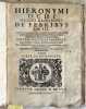 HIERONYMI OCHI MEDICI BRIXIENSIS  DE FEBRIBUS  LIBRI III IN QUIBUS PRQUAMUBERIMA EAQUE NOVA PENITUS AC PRORFUS ERUDITIONE UNIVERSALIS PURTRIDARUM ...