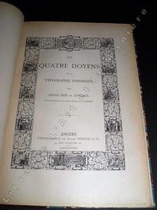Les Quatre Doyens de la Typographie parisienne.
