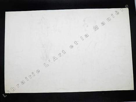 Numéro d'équilibriste orientale avec éventail. Dessin original de FERNEL. [CIRQUE]  . FERNEL, Fernand. 