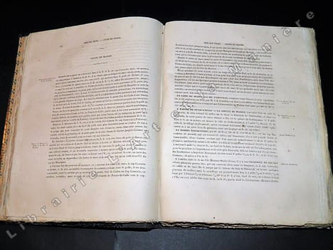 Instructions nautiques sur les Mers de l’Inde, par James Horsburgh, Traduites de l’anglais, en 1837, par M. Le Prédour. [MARINE] . HORSBURGH (James). 