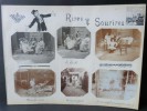 Vie Quotidienne. Ensemble de 57 Photographies originales sur le thème de la Vie quotidienne dans les années 1900, avec décors et illustrations ...