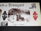 SPORT et TRANSPORT. CYCLES. Ensemble de 2 photographies originales, avec décors et illustrations manuscrits. Belle Epoque (circa 1900). . [ANONYME]. 
