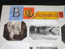 BEAUMONT-SUR-OISE. Ensemble de 6 photographies originales, avec décors et illustrations manuscrits Belle Epoque (circa 1900). . [ANONYME]. 