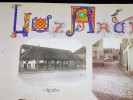 LUZARCHES. Ensemble de 4 photographies originales, avec décors et illustrations manuscrits Belle Epoque (circa 1900). . [ANONYME]. 
