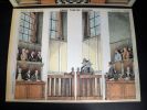 COUR D'ASSISES. Grand Théâtre Nouveau. Imageries d'Epinal N°1662 et 1663. 2 Lithographies aquarellées originales : Fond et coulisses. . IMAGERIE ...
