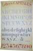 ALPHABET. Très grande affiche à la gouache. Police de caractères : LETTRES CAPITALES. [TYPOGRAPHIE] . DAUGERT, J.