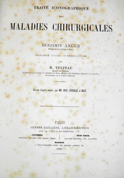 Traité iconographique des maladies chirurgicales. Précédé d'une introduction par M. Velpeau. Dessins d'après nature par MM. Bion, Léveillé et Beau. . ...