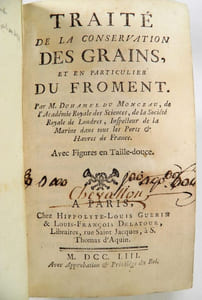 Traité de la conservation des grains, et en particulier du froment. 