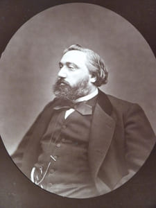 Gambetta [Léon].Portrait photographique, cliché de Carjat. Galerie contemporaine, littéraire, artistique. 