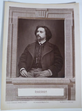 Alphonse Daudet. Portrait photographique, cliché de Carjat. Galerie contemporaine, littéraire, artistique. . CARJAT ; GOUPIL et Cie ; DELORME, R.