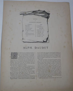 Alphonse Daudet. Portrait photographique, cliché de Carjat. Galerie contemporaine, littéraire, artistique. . CARJAT ; GOUPIL et Cie ; DELORME, R.