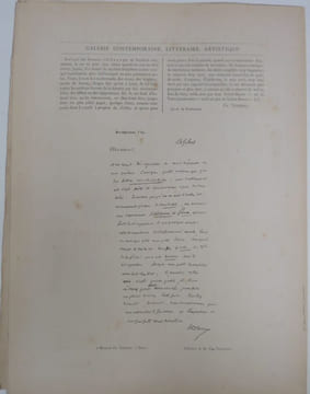 Sainte-Beuve. Portrait photographique, cliché de Bertall. Galerie contemporaine, littéraire, artistique. . BERTALL ; GOUPIL et Cie ; Vendryes, Ch.
