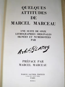Quelques attitudes de Marcel MARCEAU.