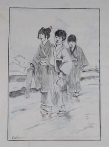 Croquis japonais 1886. Tokio.
