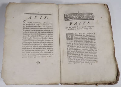 Mémoires sur la manufacture de Troyes, et sur l'opération d'Origny le Sec. Mémoire sur les corporations. A Monsieur, Monsieur de Gournay, Intendant du Commerce en 1759.
