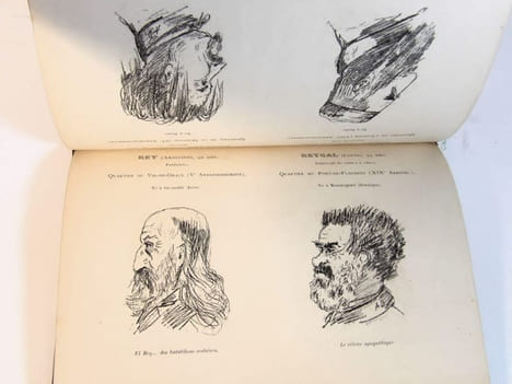 Une gauche célèbre (Fantaisie judiciaire) ; Le Conseil municipal de Paris (1884-1885) peint par lui-même avec les accessoires. Portraits-charges par ...