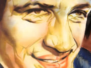 Portrait de Jean-Paul Belmondo. Dessin original à la gouache. Pièce unique. Années 60.  par JAAFAR.  - Image 4