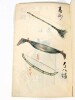Carnet ancien orné d’aquarelles originales présentant plus de 170 accessoires pour le théâtre No. [MANUSCRIT – JAPON – THÉÂTRE NO] . [ANONYME] 