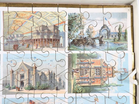 Les Nations en jeu de patience. [JEU PUZZLE - EXPOSITION UNIVERSELLE 1878 - PARIS] . undefined
