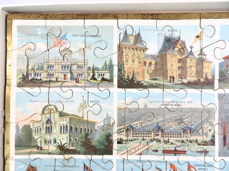 Les Nations en jeu de patience. [JEU PUZZLE - EXPOSITION UNIVERSELLE 1878 - PARIS] . undefined