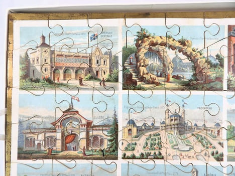 Les Nations en jeu de patience. [JEU PUZZLE - EXPOSITION UNIVERSELLE 1878 - PARIS] . undefined