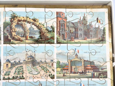 Les Nations en jeu de patience. [JEU PUZZLE - EXPOSITION UNIVERSELLE 1878 - PARIS] . undefined