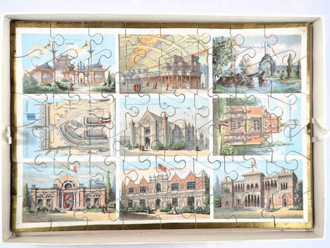 Les Nations en jeu de patience. [JEU PUZZLE - EXPOSITION UNIVERSELLE 1878 - PARIS] . undefined