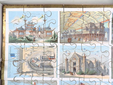 Les Nations en jeu de patience. [JEU PUZZLE - EXPOSITION UNIVERSELLE 1878 - PARIS] . undefined