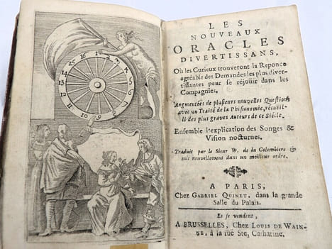 Les Nouveaux Oracles divertissans Où les curieux trouveront Réponce agréable des Demandes les plus divertissantes pour se réjoüir dans les Compagnies. ...