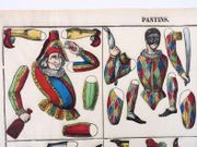 Pantins. Image d'épinal n° 617. [JEU ANCIEN ORIGINAL - COMMEDIA DELL'ARTE]  par IMAGERIE D'EPINAL ; FABRIQUE DE PELLERIN.   - Image 3